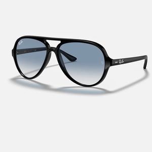 RAYBAN CATS 5000 Classic Sunglasses | Black with blue grey gradient